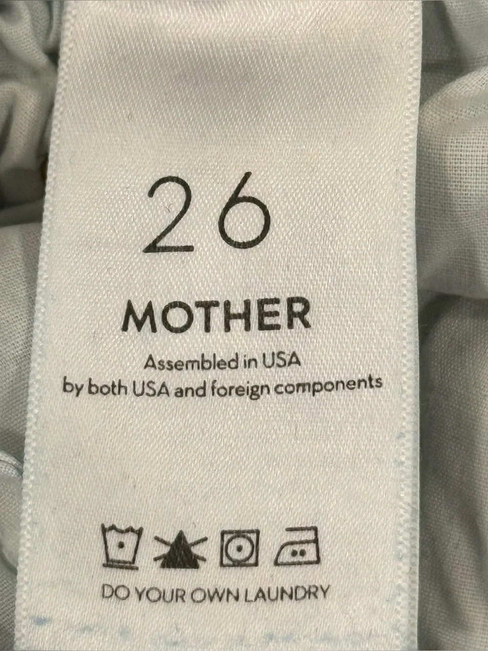 Mother High Waisted Looker Ankle Fray Jeans 26 Skinny Distressed Minimal Chic